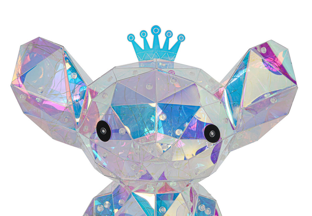 TISCHLEUCHTE - Transparent/Perlmutt, Trend, Kunststoff (21/27/30cm) - Novel