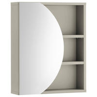 SPIEGELSCHRANK 45/56/15 cm  - Kaschmir, KONVENTIONELL, Glas/Holzwerkstoff (45/56/15cm) - home24