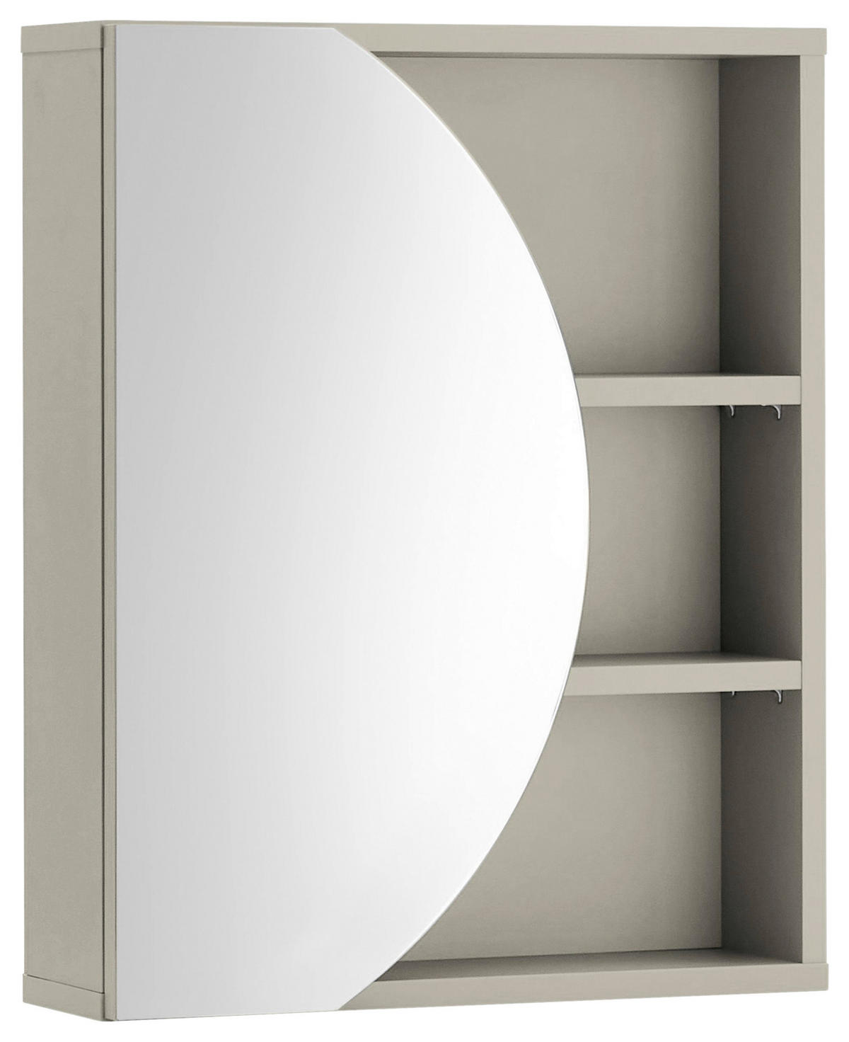 SPIEGELSCHRANK 45/56/15 cm  - Kaschmir, KONVENTIONELL, Glas/Holzwerkstoff (45/56/15cm) - home24