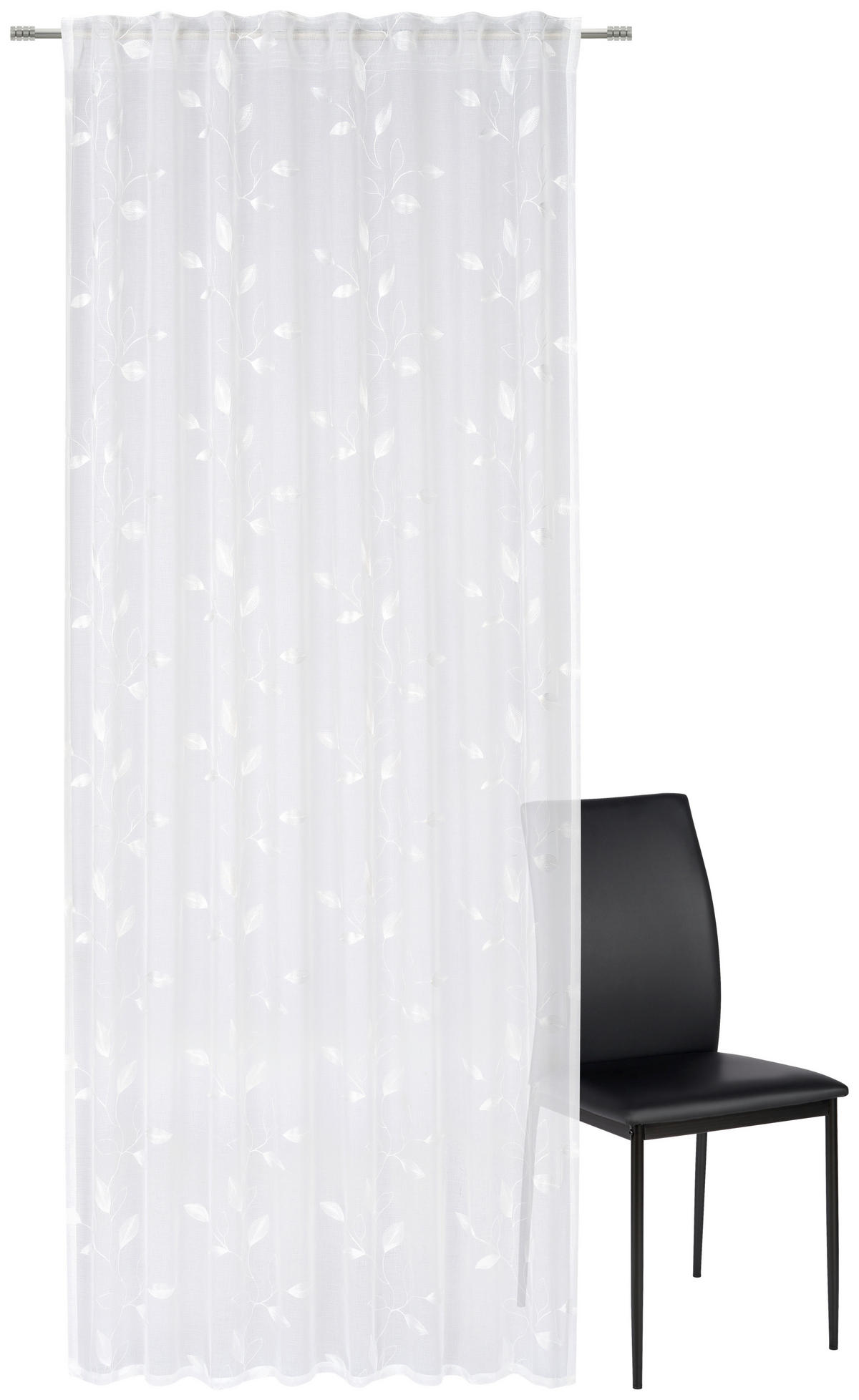 HOTOVÝ ZÁVĚS, průhledné, 135/245 cm - bílá, Trend, textil (135/245cm) - Esposa