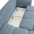 ECKSOFA in Flachgewebe Blau  - Blau/Schwarz, KONVENTIONELL, Kunststoff/Textil (174/274cm) - Carryhome