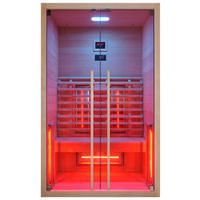 INFRAROTKABINE für 2 Personen Ruby 2  - Naturfarben, Basics, Holz (120/195/100cm) - Sanotechnik