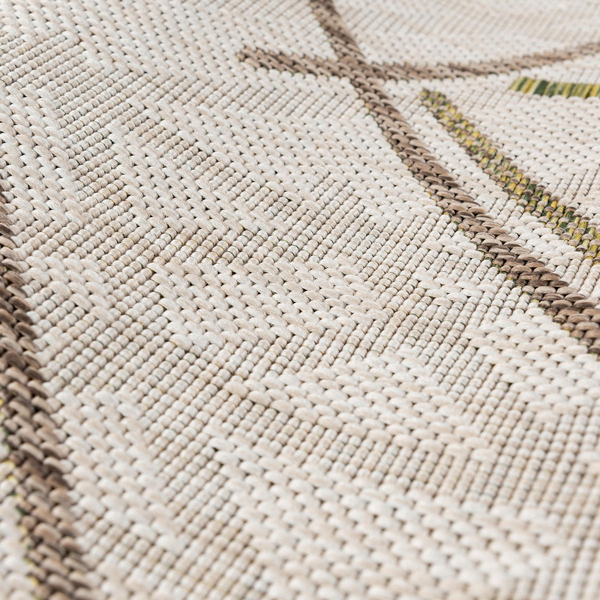 VENKOVNÍ KOBEREC, 80/150 cm, šedá, zelená - šedá/zelená, Basics, textil (80/150cm) - Livetastic