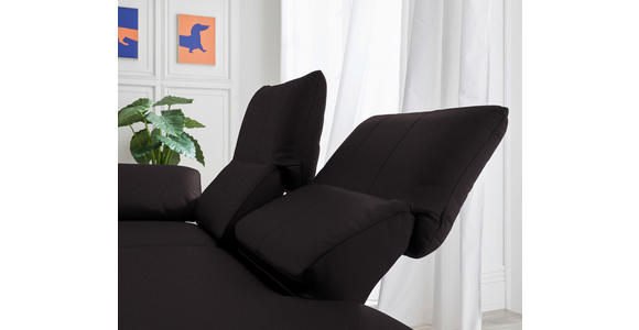 RÉCAMIERE in Echtleder Dunkelbraun  - Chromfarben/Dunkelbraun, Design, Leder/Metall (209/85-109/95-16cm) - Dieter Knoll