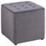 HOCKER in Textil Grau - Schwarz/Grau, Trend, Textil (38/36/38cm) - Carryhome HOCKER in Textil Grau - Schwarz/Grau, Trend, Textil (38/36/38cm) - Carryhome