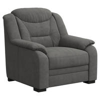 SESSEL in Chenille Anthrazit  - Anthrazit/Schwarz, Basics, Kunststoff/Textil (97/99/99cm) - MID.YOU