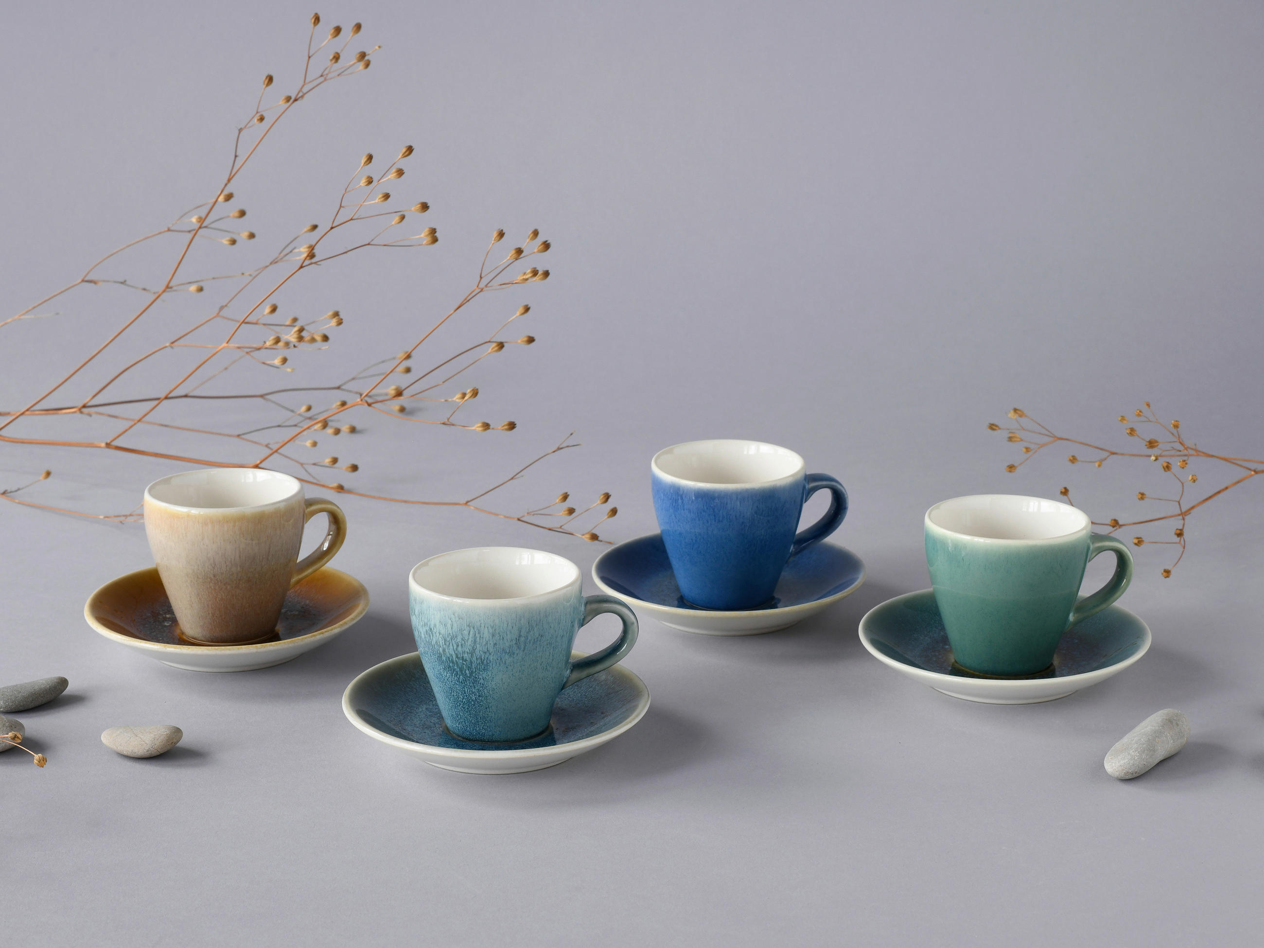 TASSENSET Caldera 8-teilig  - Multicolor, Basics, Keramik (19/19/19cm) - Creatable