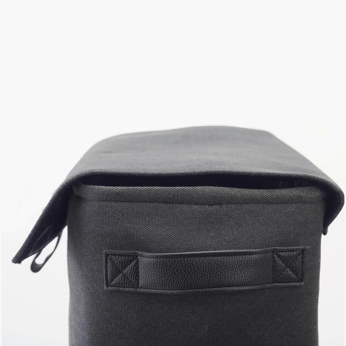 KÔŠ NA BIELIZEŇ   - sivá/tmavosivá, Basics, textil (50/25/60cm) - Aquanova