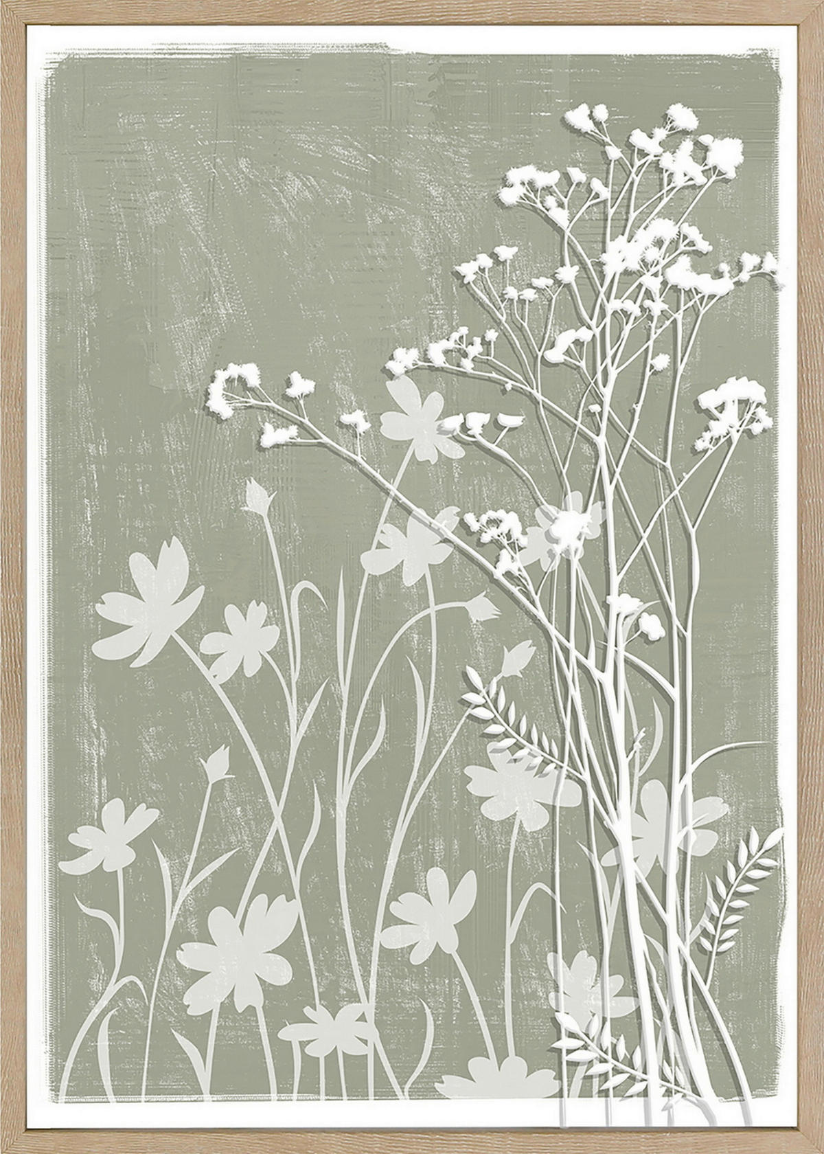 LEINWANDBILD Pflanzen 50/70 cm  - Naturfarben/Grün, Trend, Holzwerkstoff/Kunststoff (50/70cm) - Monee