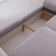 ECKSOFA Grau Cord  - Buchefarben/Grau, Design, Holz/Textil (271/165cm) - Carryhome
