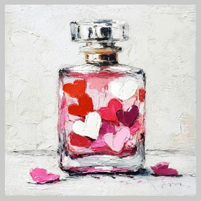 Euroart Leinwandbild Full Of Hearts Mehrfarbig 55x55 cm