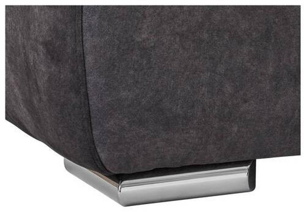 UGAONA GARNITURA grafitno siva  - boja hroma/grafitno siva, Konvencionalno, tekstil/plastika (247/247cm) - Carryhome