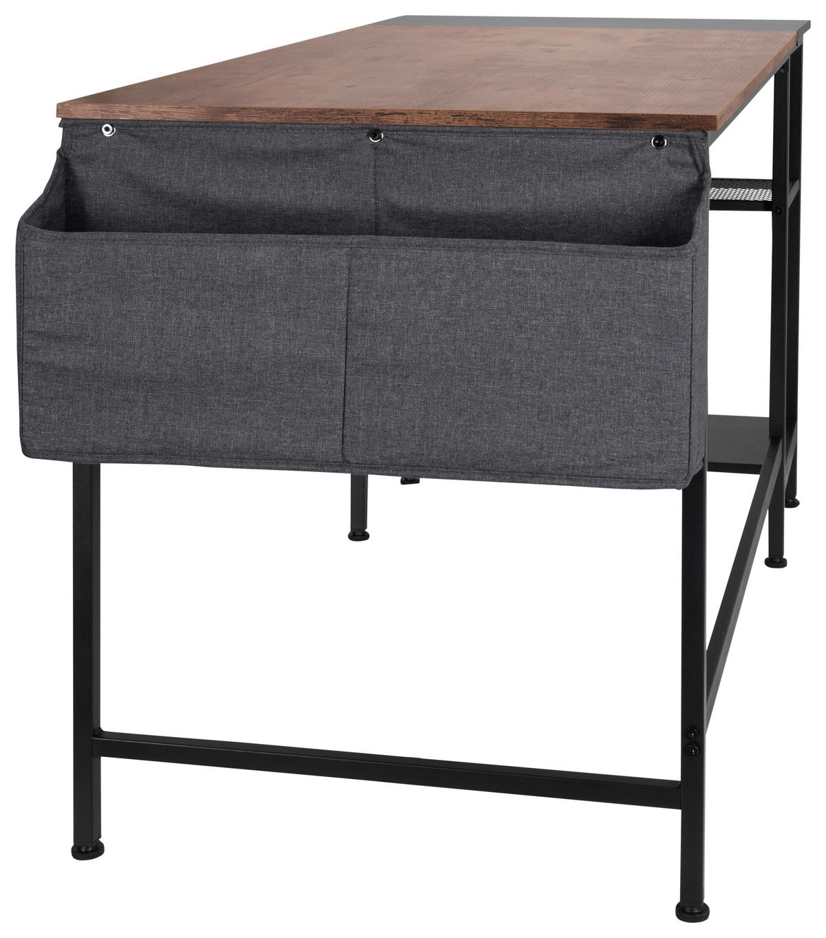 PSACÍ STŮL, hnědá, černá, 120/60/76 cm - černá/hnědá, Basics, kov/kompozitní dřevo (120/60/76cm) - MID.YOU