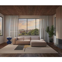 HÖRNSOFFA i manchester beige  - beige/svart, Design, textil/plast (304/200cm) - MID.YOU