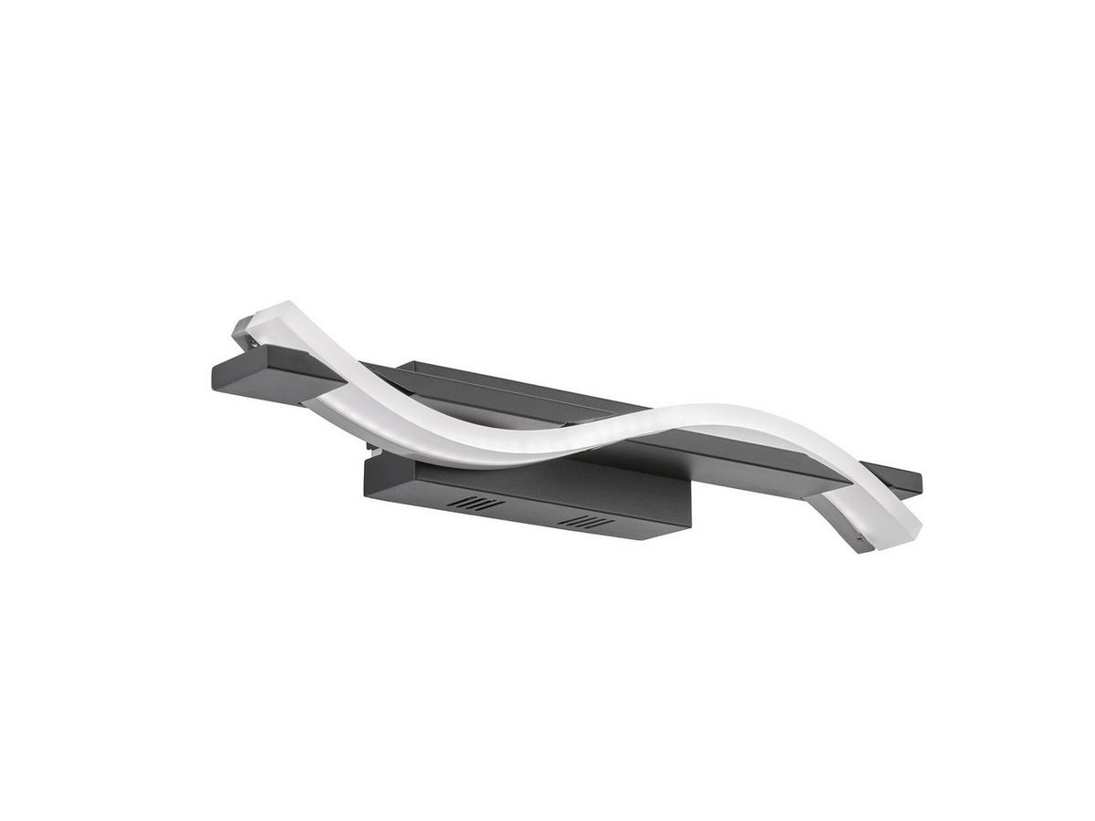 LED-WANDLEUCHTE 35,00/5/7,5 cm   - Schwarz/Weiß, Design, Kunststoff/Metall (35,00/5/7,5cm)