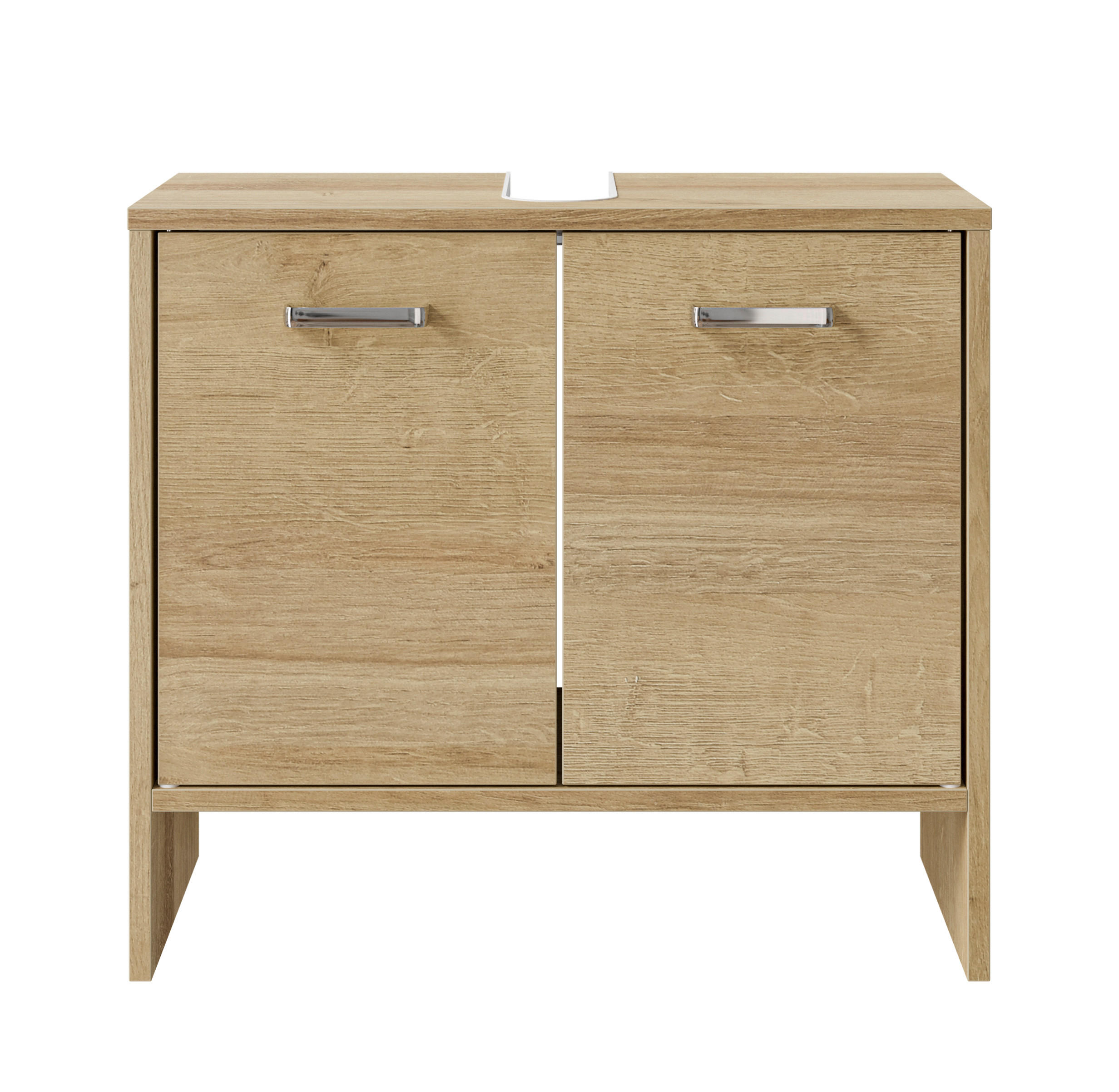 WASCHBECKENUNTERSCHRANK 60,6/54,3/28,4 cm  - Chromfarben/Eichefarben, Basics, Holzwerkstoff (60,6/54,3/28,4cm) - Pelipal