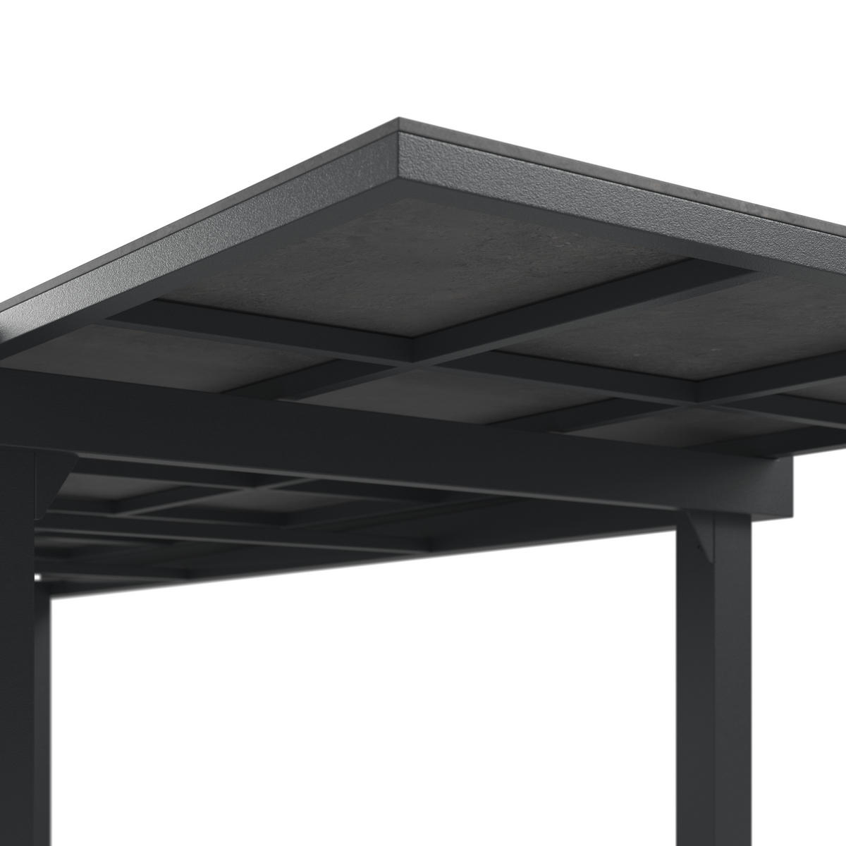 STOL VRTNI     antracit  metal, plastika  - antracit, Moderno, metal/plastika (200/320/75/100cm) - Ambia Garden