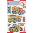 Fahrzeuge DEKOSTICKER - Gelb/Rot, Basics, Kunststoff (29,5/49,5/0,5cm)