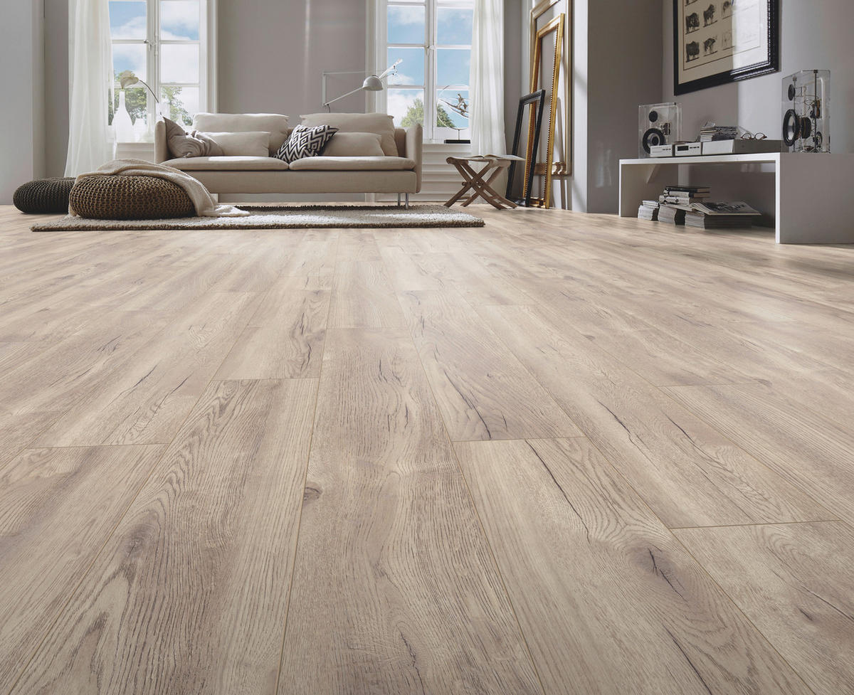 LAMINATBODEN Exquisit  - Eichefarben, KONVENTIONELL, Holz (138.0/19.3/0.8cm)