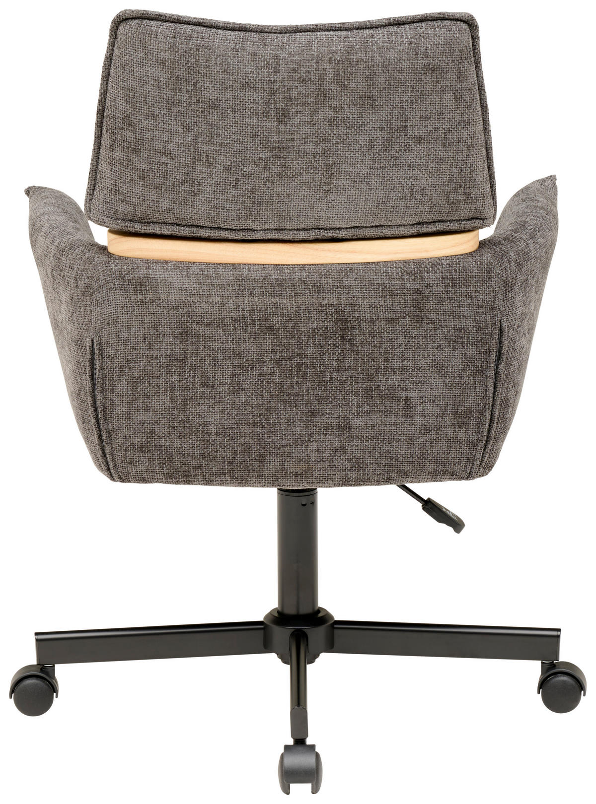 KANCELÁRSKE KRESLO, tkaná textília, tmavosivá - čierna/tmavosivá, Modern, kov/drevo (62/86/56cm) - MID.YOU