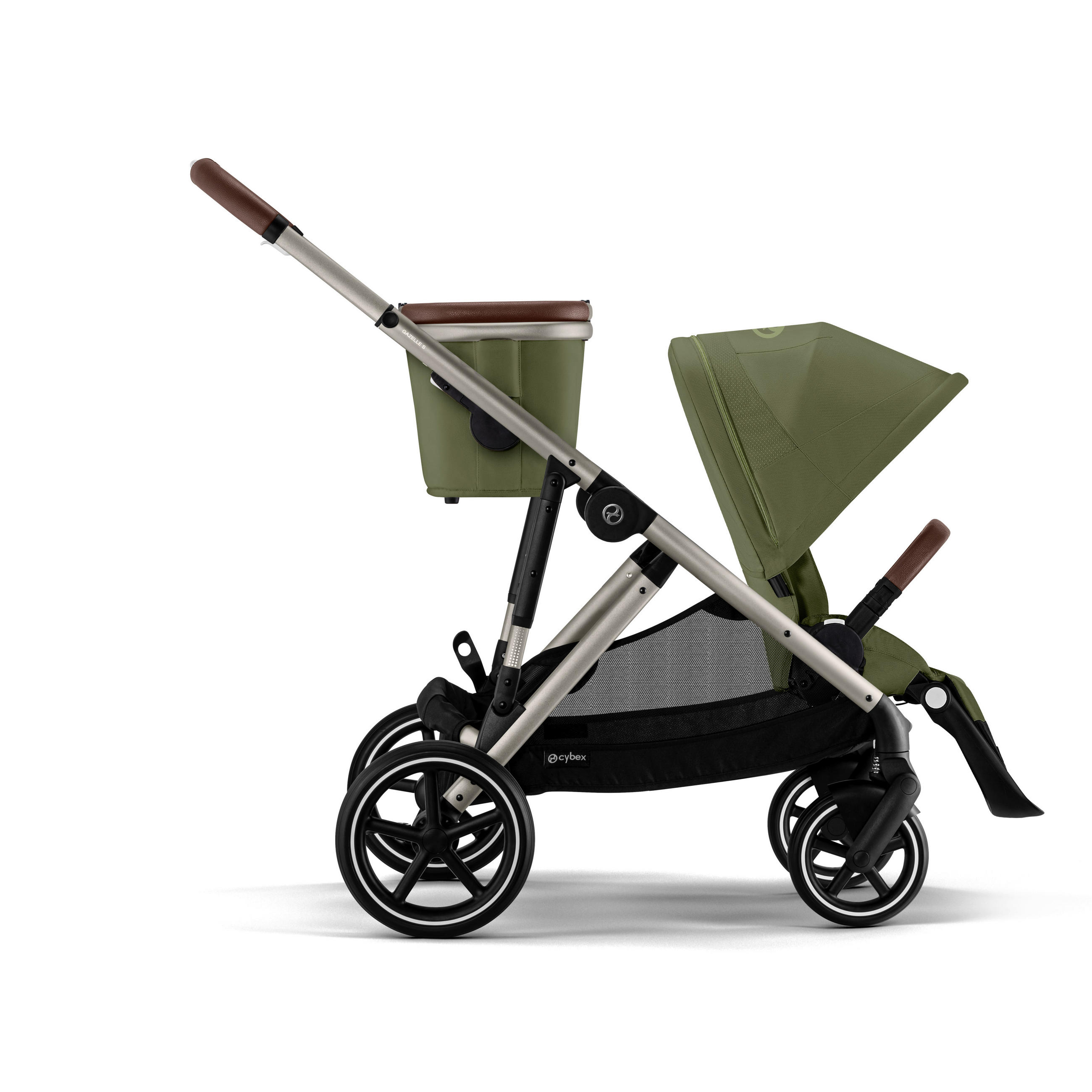 KINDERWAGEN Gazelle S  - Taupe/Waldgrün, Basics, Textil/Metall (106/65/110cm) - cybex GOLD