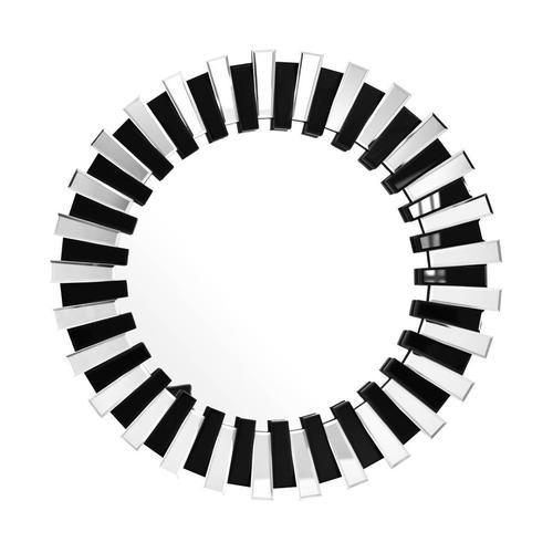 VÄGGSPEGEL 80/80/5 cm    - silver/svart, Basics, metall/glas (80/80/5cm) - Kayoom