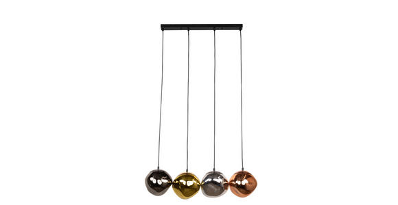 HÄNGELEUCHTE Orange 70/20/150 cm   - Chromfarben/Goldfarben, Design, Glas/Metall (70/20/150cm) - Dieter Knoll