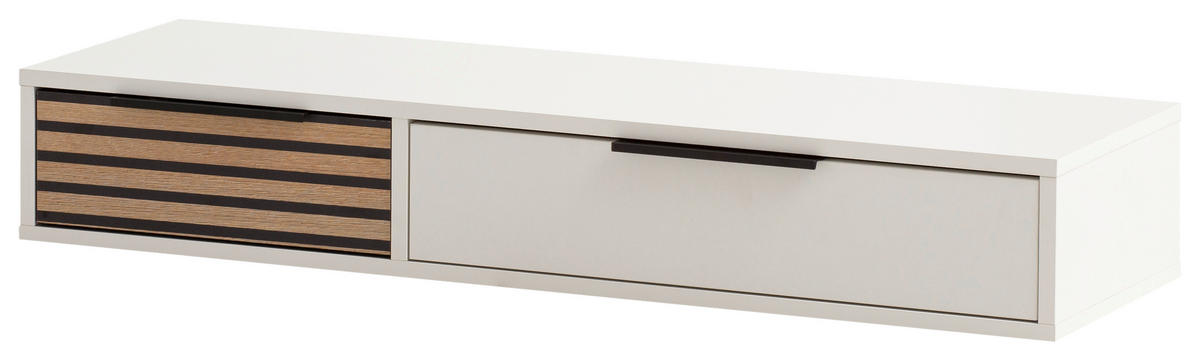 KOMMODE  in 103,7/16,4/32,05 cm  - Eichefarben/Schwarz, Design, Holzwerkstoff/Metall (103,7/16,4/32,05cm) - MID.YOU