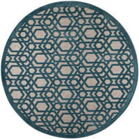 VENKOVNÍ KOBEREC, 160/160 cm modrá - modrá, Basics, textil (160/160cm)