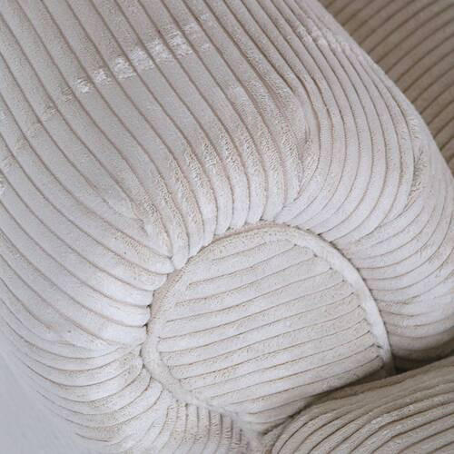 XXL-SESSEL in Cord Naturfarben  - Schwarz/Naturfarben, Romantik / Landhaus, Holz/Textil (125/100/140cm) - Landscape