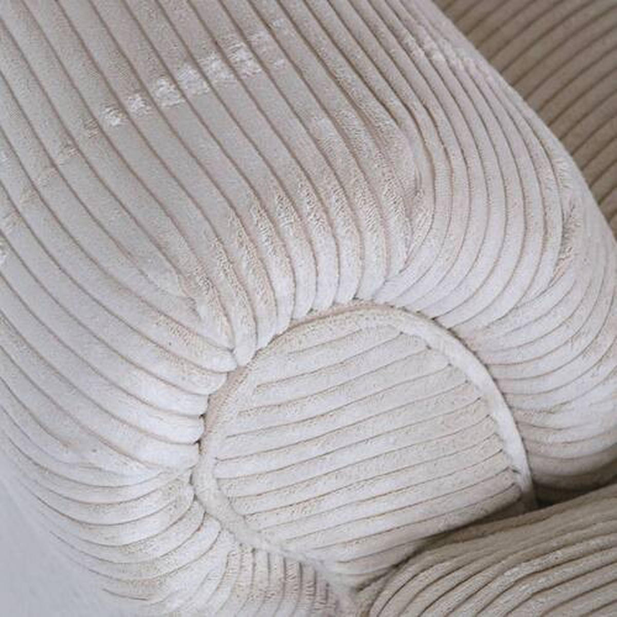 XXL-SESSEL in Cord Naturfarben  - Schwarz/Naturfarben, Romantik / Landhaus, Holz/Textil (125/100/140cm) - Landscape