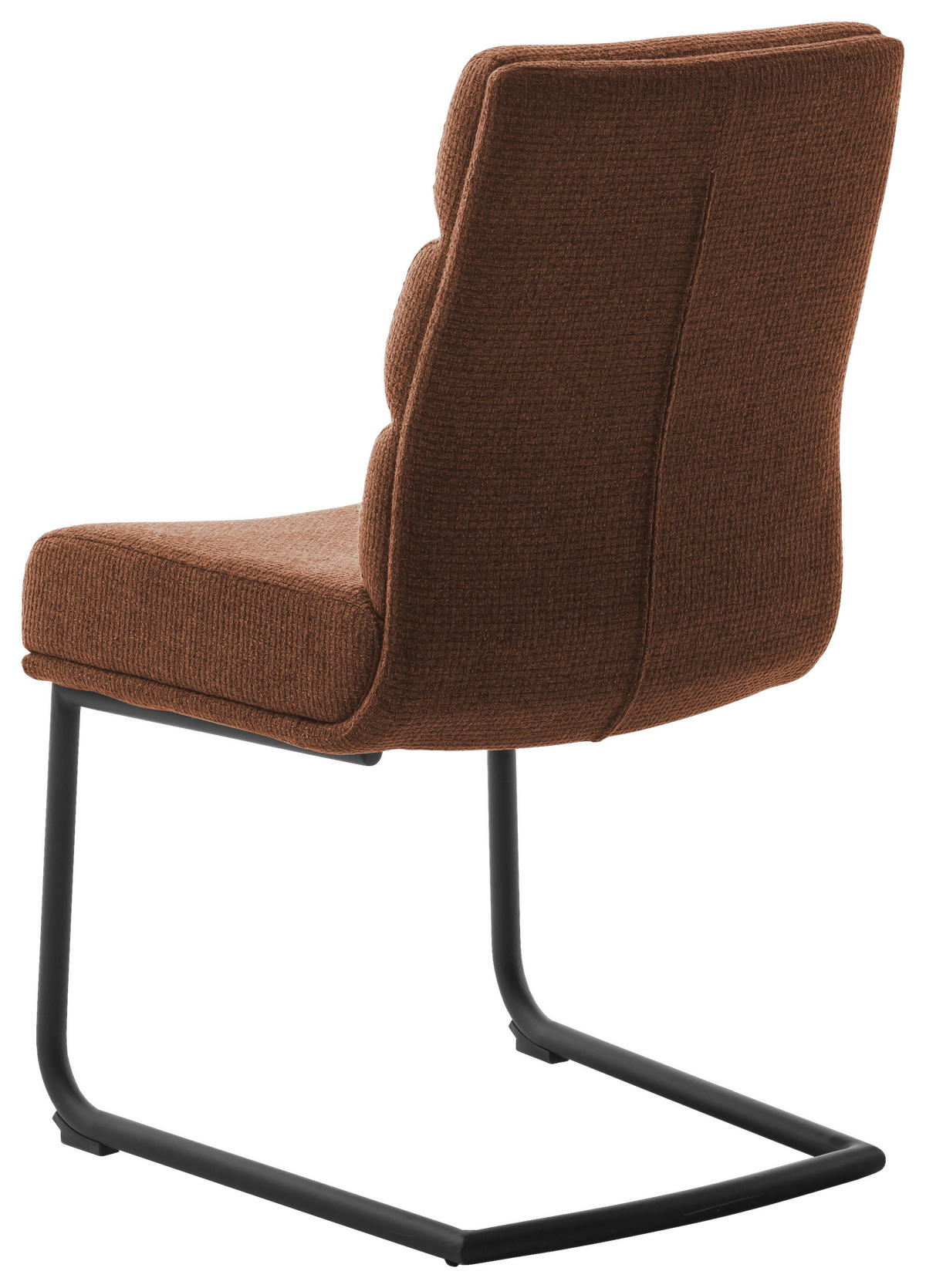 SCHWINGSTUHL  in Stahl Webstoff  - Rostfarben/Schwarz, Design, Textil/Metall (47/90/64cm) - Dieter Knoll