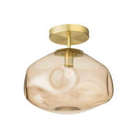 DECKENLEUCHTE 35/30 cm  - Bernsteinfarben, Trend, Glas (35/30cm) - Collett's Monde