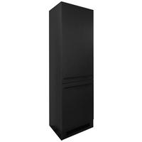 GERÄTEUMBAUSCHRANK 60/211/57 cm  in Schwarz  - Schwarz, LIFESTYLE, Holzwerkstoff/Kunststoff (60/211/57cm) - MID.YOU