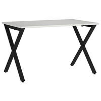 SCHREIBTISCH 120/80/75 cm  in Schwarz, Hellgrau  - Hellgrau/Schwarz, MODERN, Holzwerkstoff/Metall (120/80/75cm) - Novel