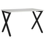 SCHREIBTISCH 120/80/75 cm  in Schwarz, Hellgrau  - Hellgrau/Schwarz, MODERN, Holzwerkstoff/Metall (120/80/75cm) - Novel