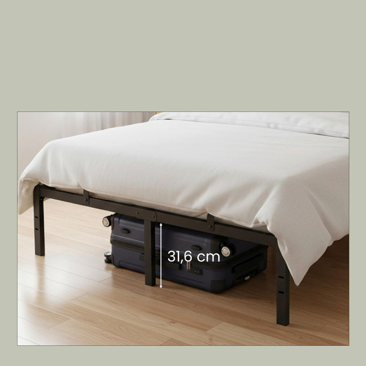 BETT 140/190 cm  in Schwarz  - Schwarz, Basics, Metall (140/190cm) - Boxxx