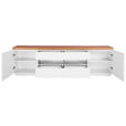 LOWBOARD  in 200/56/40 cm  - Eichefarben/Weiß, MODERN, Holz/Holzwerkstoff (200/56/40cm) - Carryhome