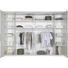 KLEIDERSCHRANK in Schwarz, Weiß - Chromfarben/Schwarz, Design, Glas/Holzwerkstoff (270/225/60cm) - Xora KLEIDERSCHRANK in Schwarz, Weiß - Chromfarben/Schwarz, Design, Glas/Holzwerkstoff (270/225/60cm) - Xora
