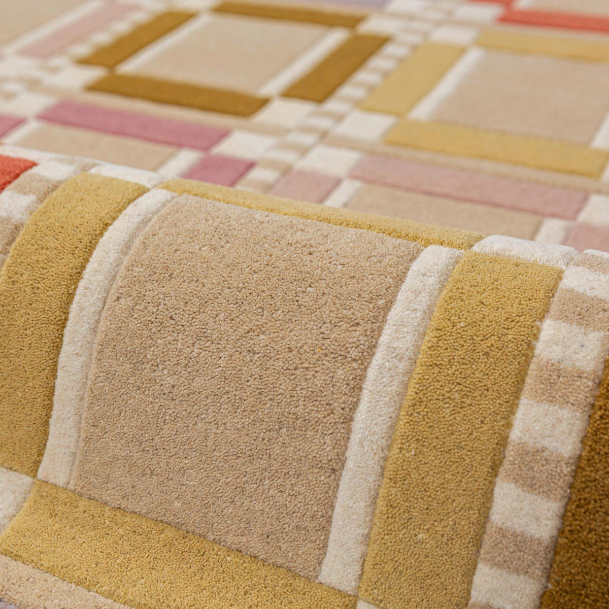 WOLLTEPPICH 160/230 cm Quadro Multicolor rechteckig  - Multicolor, Basics, Textil (160/230cm) - Flair Rugs