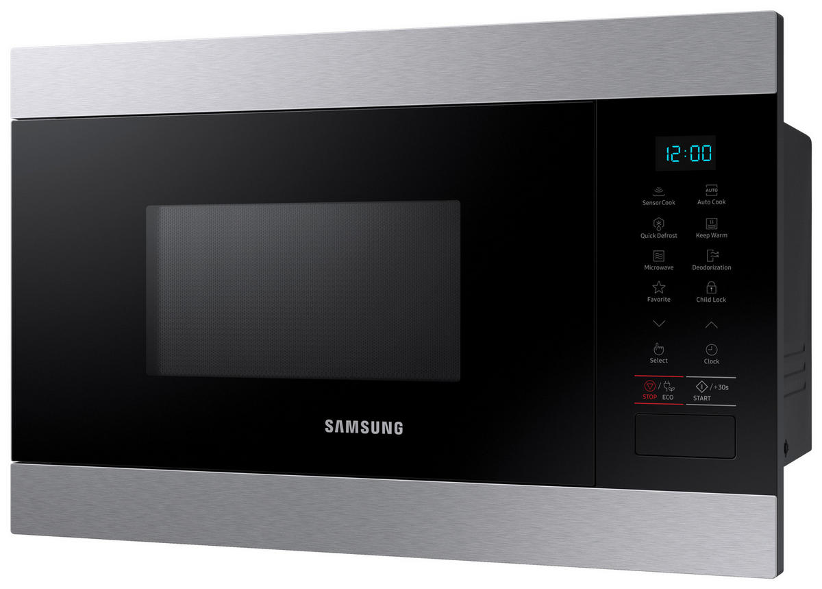 EINBAUMIKROWELLE MS22M8074AT/EG  - Edelstahlfarben/Schwarz, Basics, Glas/Keramik (59,5/38/32cm) - Samsung