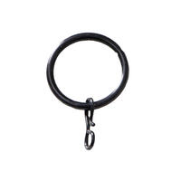 RINGSET  - svart, Basics, metall (2,5/3,1cm)