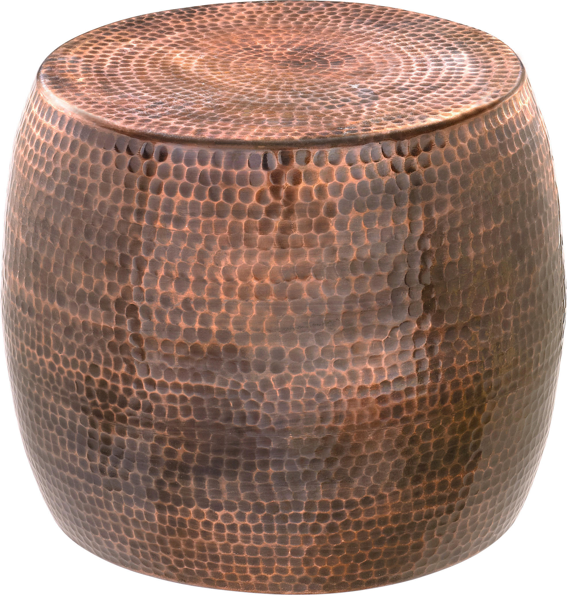 POMOĆNI STOLIĆ bakrenaste boje  metal   - bakrenaste boje, Trend, metal (39/39/39cm) - Ambia Home