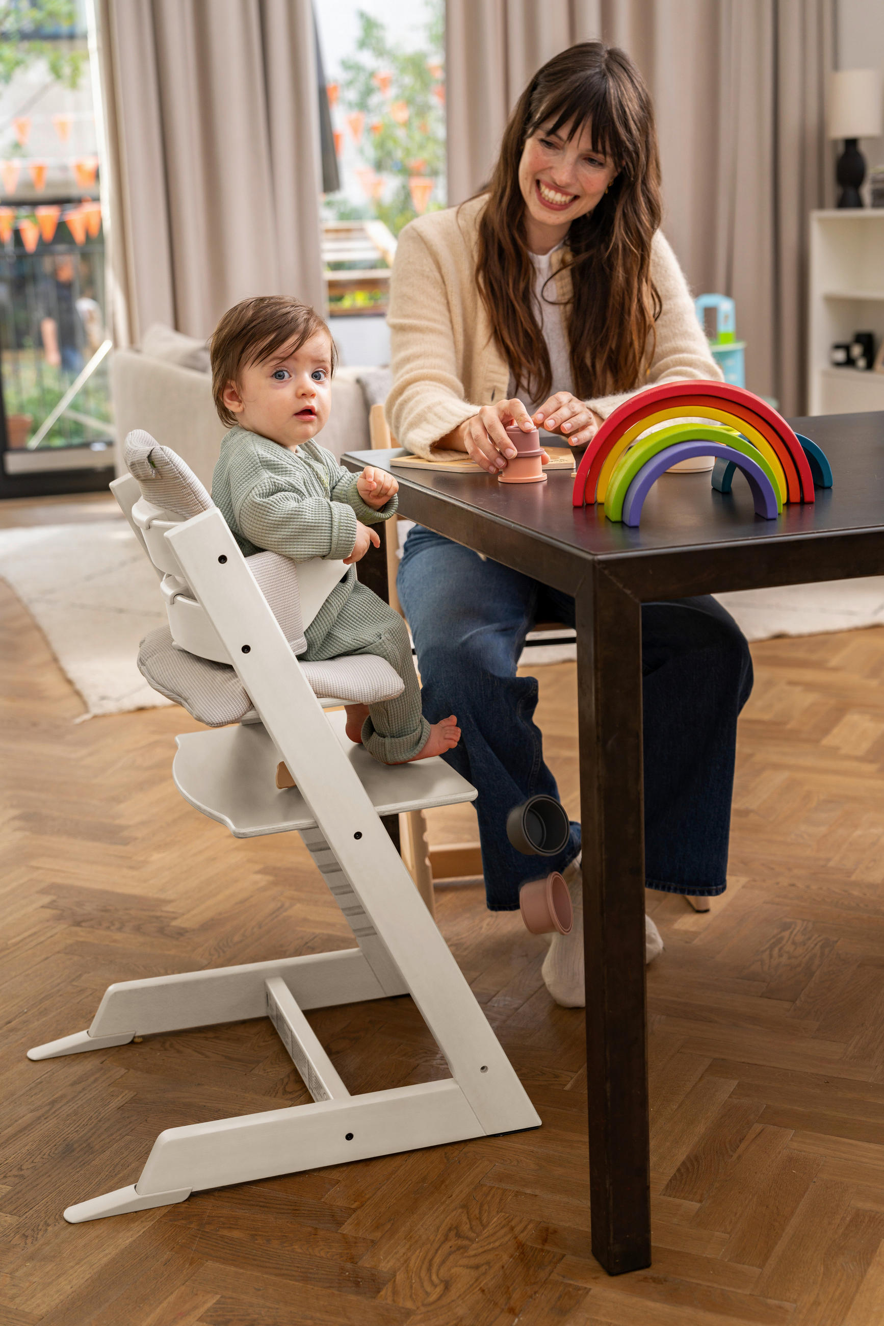 HRANILICA  Tripp Trapp  - bijela, Basics, drvo (46/79/49cm) - Stokke