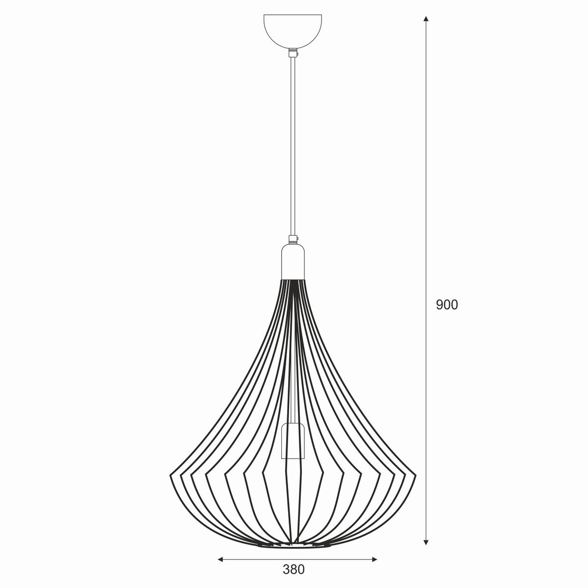 HÄNGELEUCHTE Balerina 90/38/90 cm   - Weiß Hochglanz, Design, Metall (90/38/90cm)