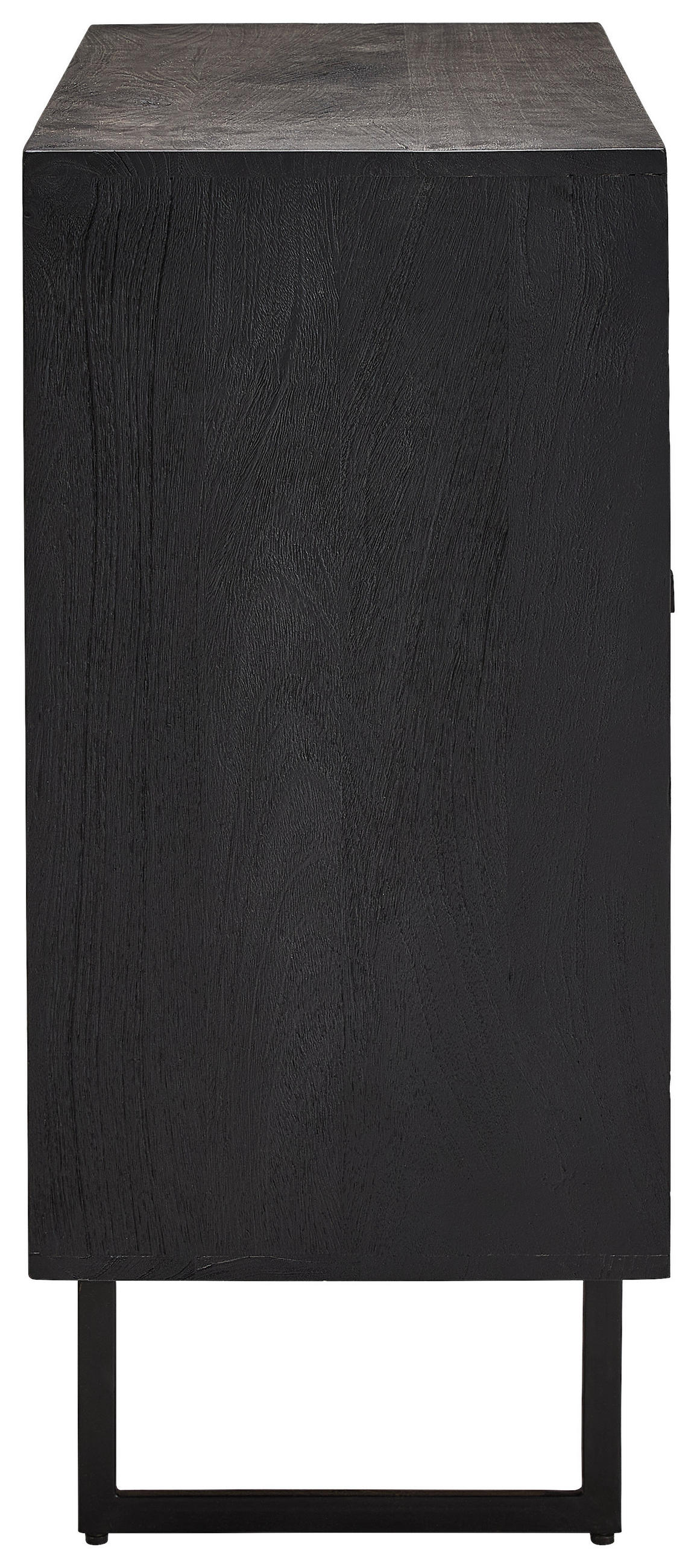 KOMMODE  in 80/90/40 cm  - Schwarz, Design, Holz/Metall (80/90/40cm) - Livetastic