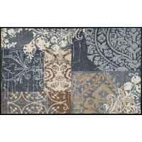 FUßMATTE 75/120 cm Armonia Grey  - Beige/Braun, KONVENTIONELL, Kunststoff/Textil (75/120cm) - wash+dry