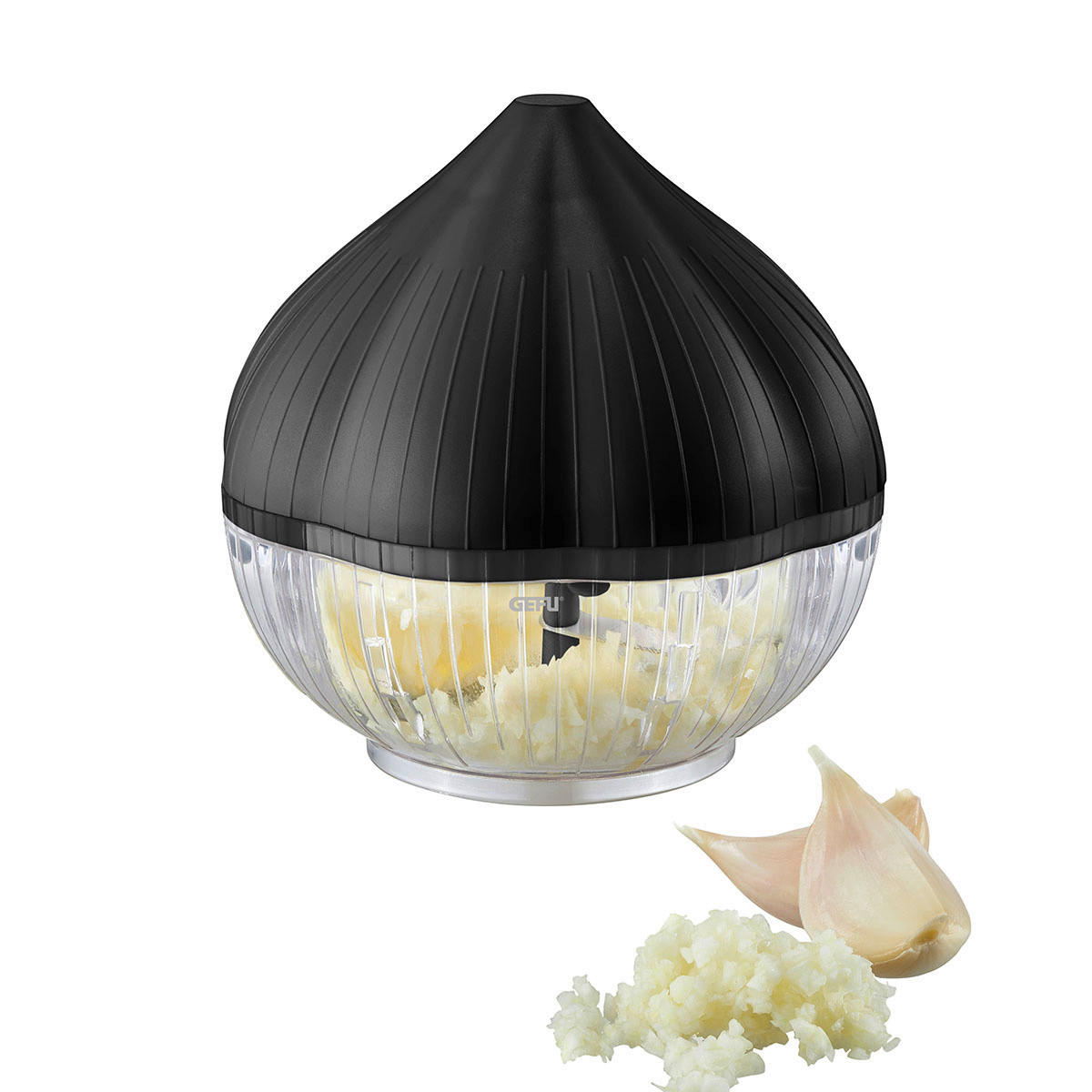 REZILO ZA ČESEN  Aglioli      9,5/9 cm             - črna/prosojno, Basics, kovina/umetna masa (9,5/9cm) - Gefu