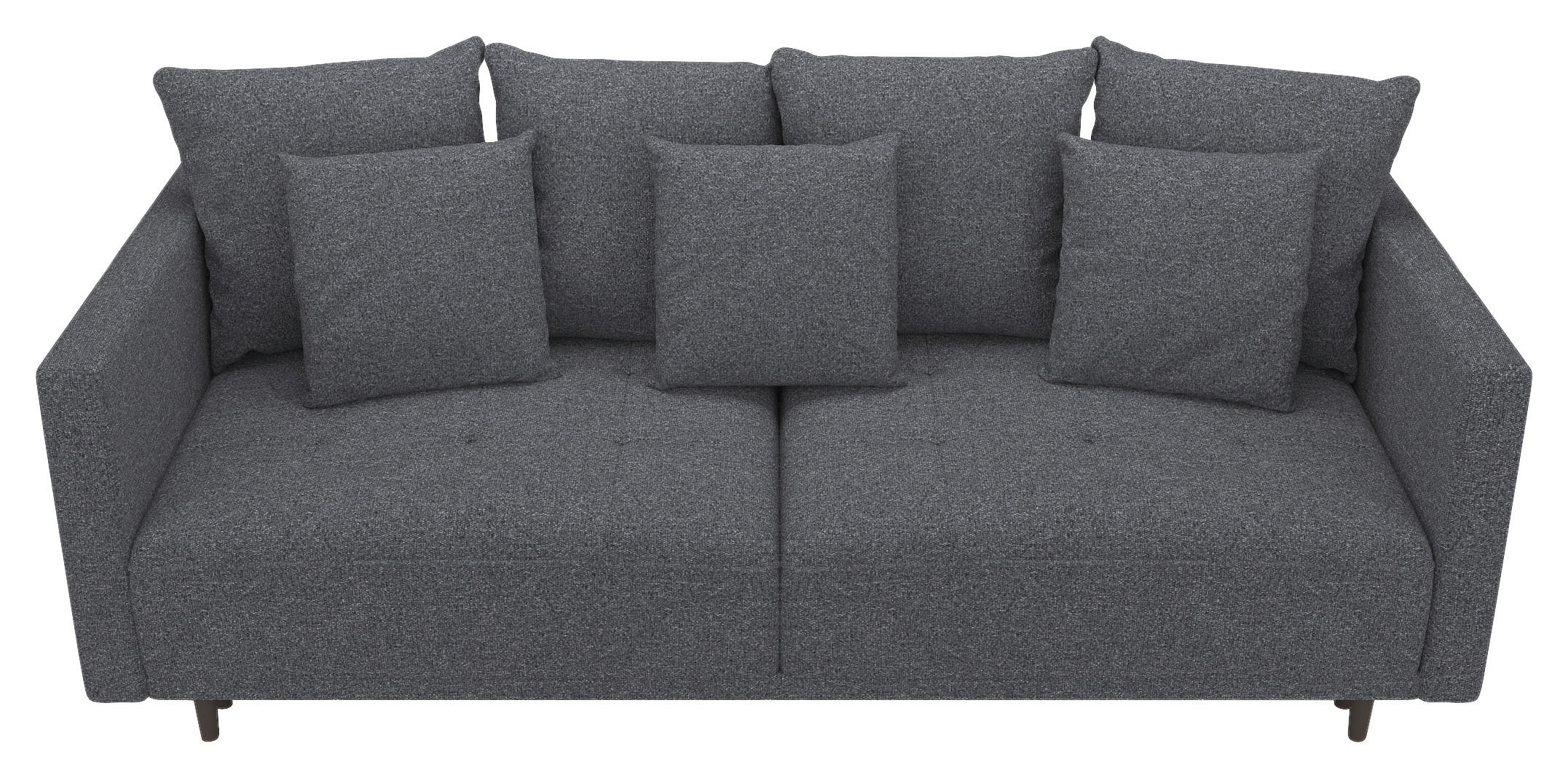 SCHLAFSOFA  in Webstoff Dunkelgrau Skandinavisch  - Dunkelgrau, Design, Textil (223/96/95cm) - MID.YOU