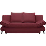SCHLAFSOFA in Weinrot  - Weinrot/Schwarz, Design, Textil/Metall (200/85/90cm) - Xora